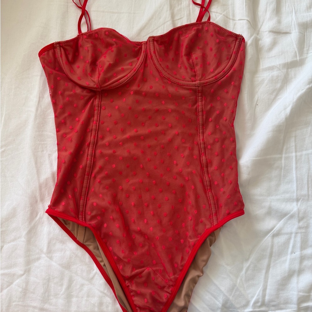 Red Polka Dot Bodysuit